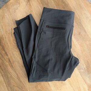 Athleta Stellar Charcoal Ankle Tights